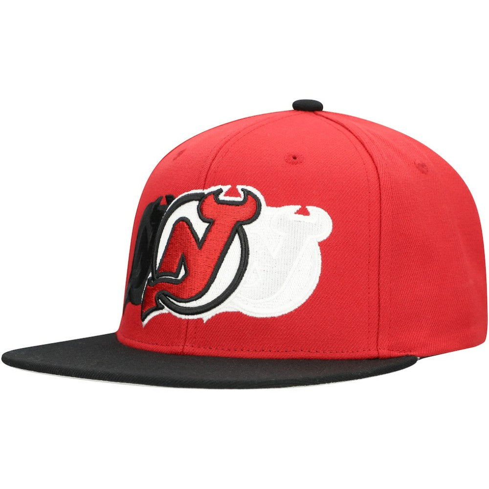 New Jersey Devils Mitchell & Ness Soul Triple Up Snapback Hat