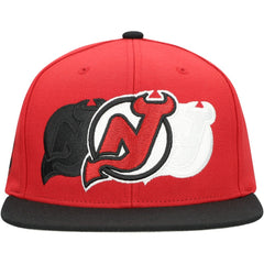 New Jersey Devils Mitchell & Ness Soul Triple Up Snapback Hat