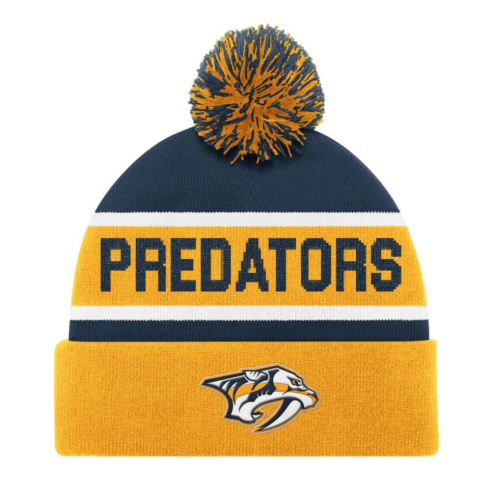 Nashville Predators Starter Cuffed Knit Hat with Pom