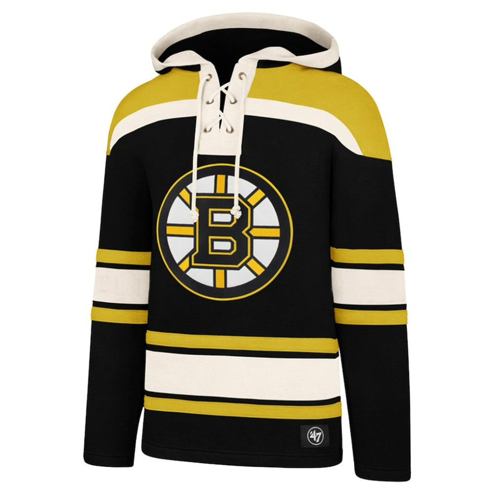 David Pastrnak Boston Bruins '47 Big & Tall Lace-up Pullover Hoodie