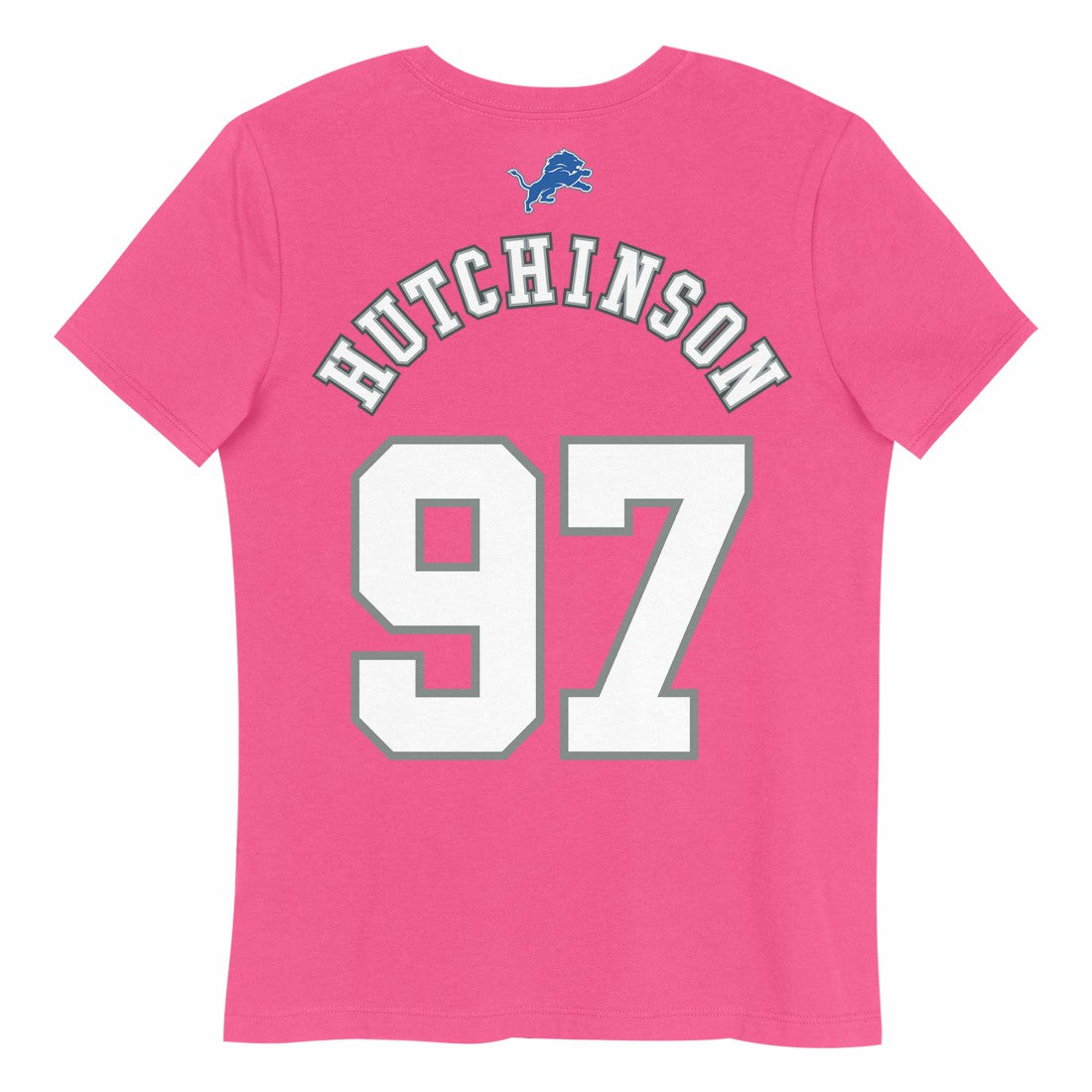 NFL Detroit Lions Aidan Hutchinson  Girls Youth Player Name & Number T-Shirt