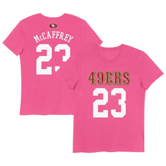 NFL San Francisco 49ers Christian McCaffrey  Girls Youth Player Name & Number T-Shirt