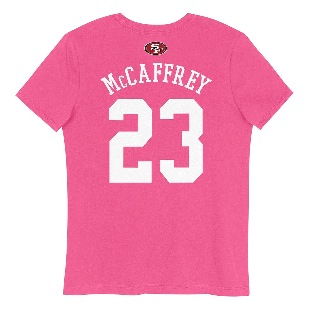 NFL San Francisco 49ers Christian McCaffrey  Girls Youth Player Name & Number T-Shirt