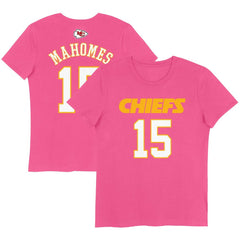 NFL Kansas City Chiefs Patrick Mahomes  Girls Youth Player Name & Number T-Shirt