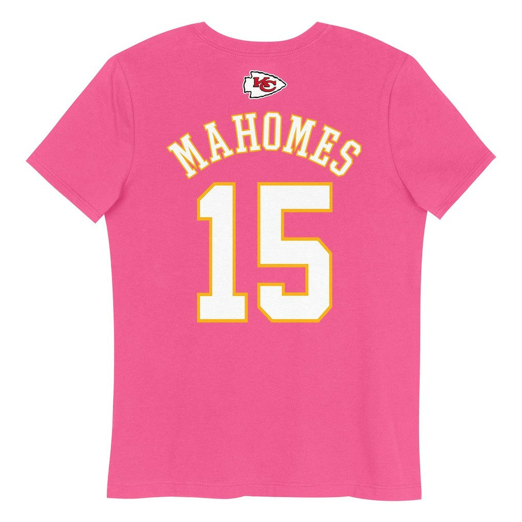 NFL Kansas City Chiefs Patrick Mahomes  Girls Youth Player Name & Number T-Shirt