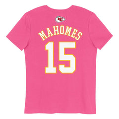 NFL Kansas City Chiefs Patrick Mahomes  Girls Youth Player Name & Number T-Shirt