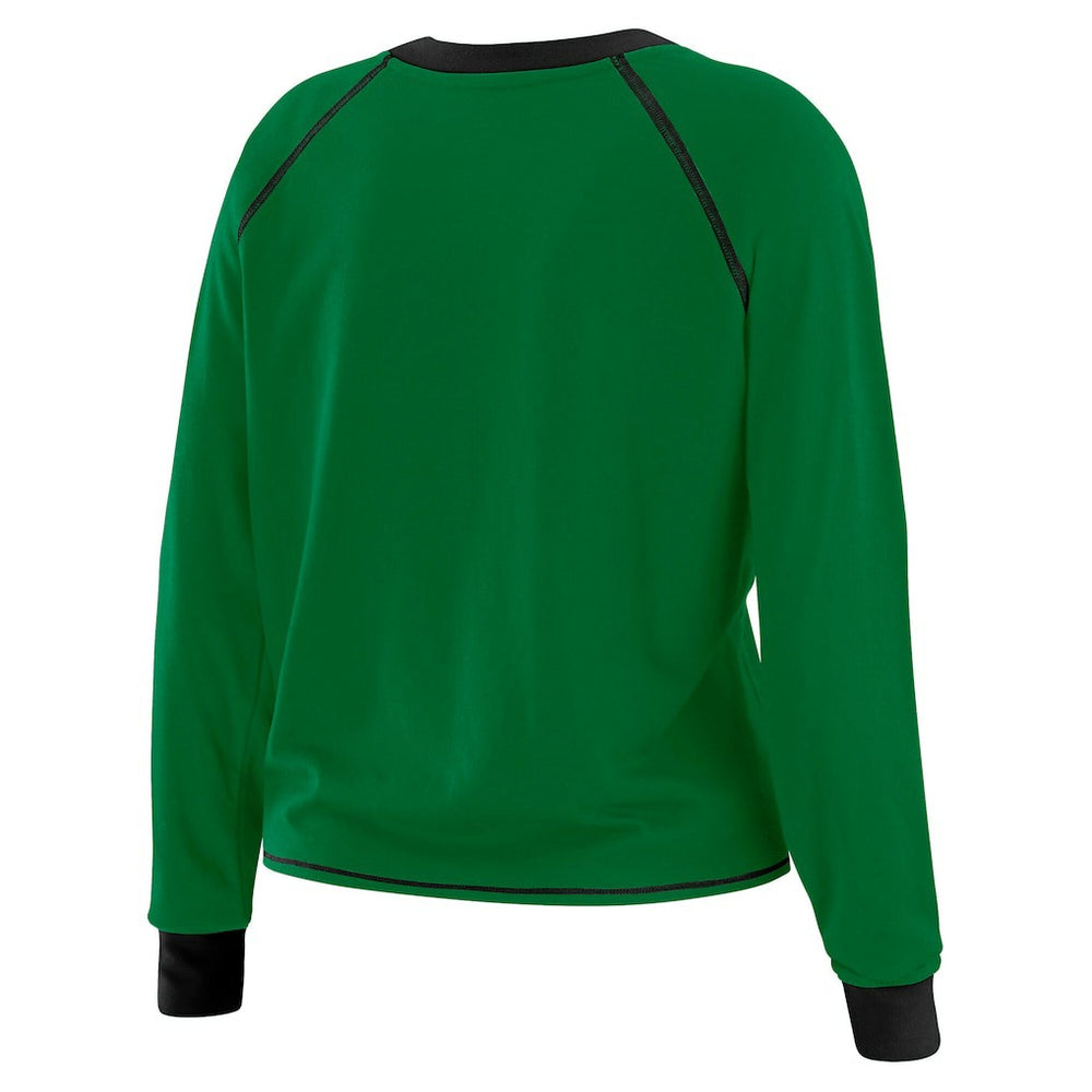 NFL Philadelphia Eagles WEAR by Erin Andrews Women's Plus Size Tie-Front Long Sleeve Top
