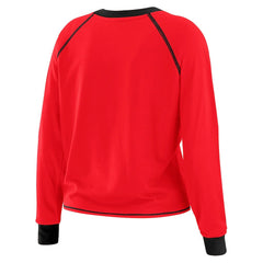 NFL Atlanta Falcons WEAR by Erin Andrews Women's Plus Size Tie-Front Long Sleeve Top