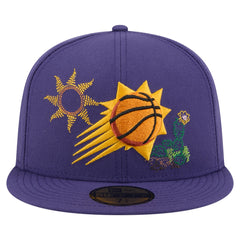 Phoenix Suns State Stitch 59FIFTY Fitted Hat - Purple | New Era outlet