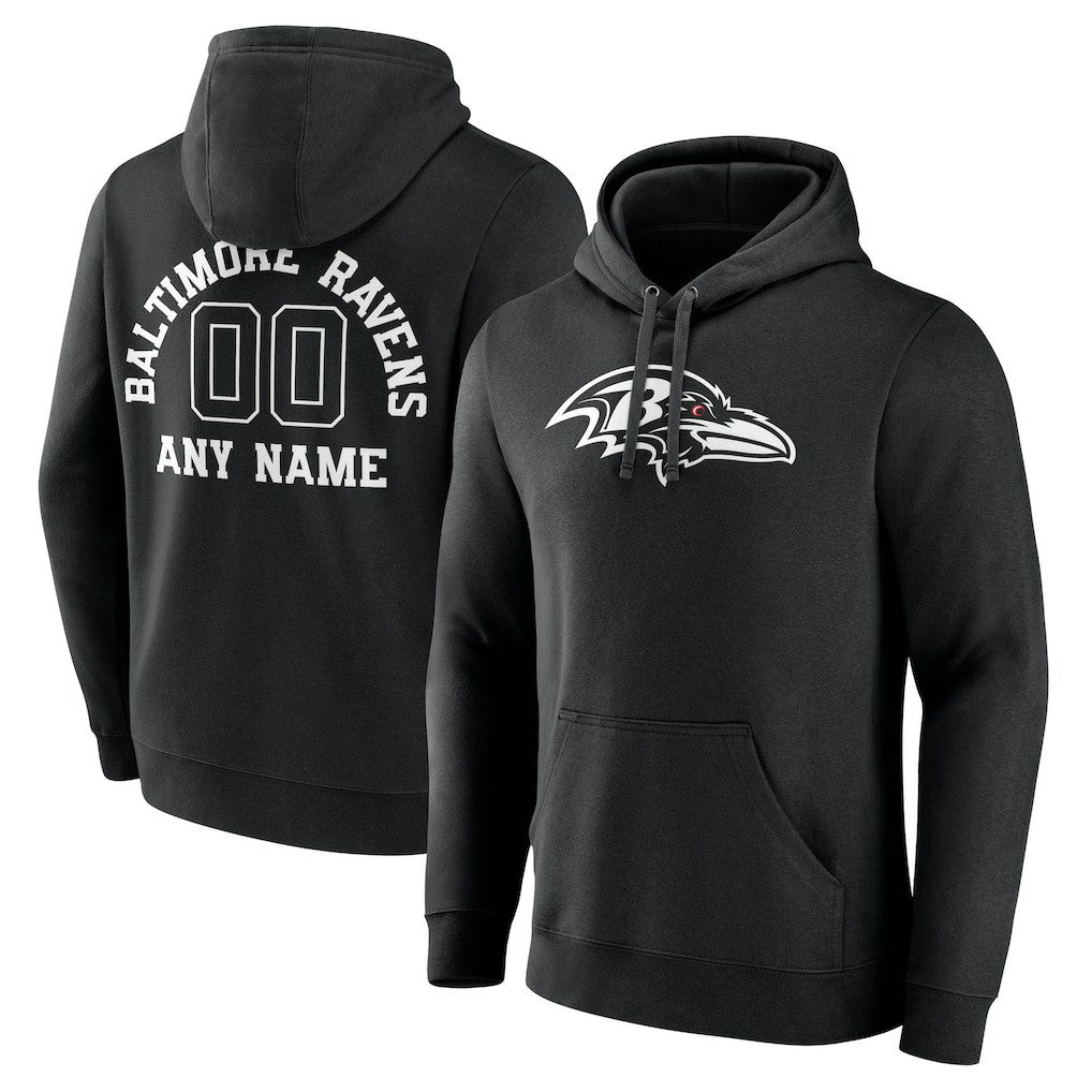 NFL Baltimore Ravens Personalized Name & Number Pullover Hoodie