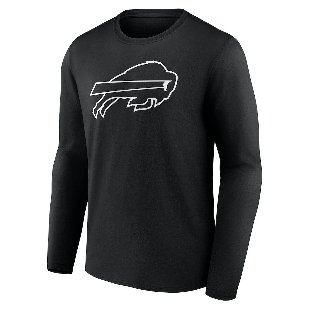 NFL Buffalo Bills Personalized Name & Number Monochrome Long Sleeve T-Shirt