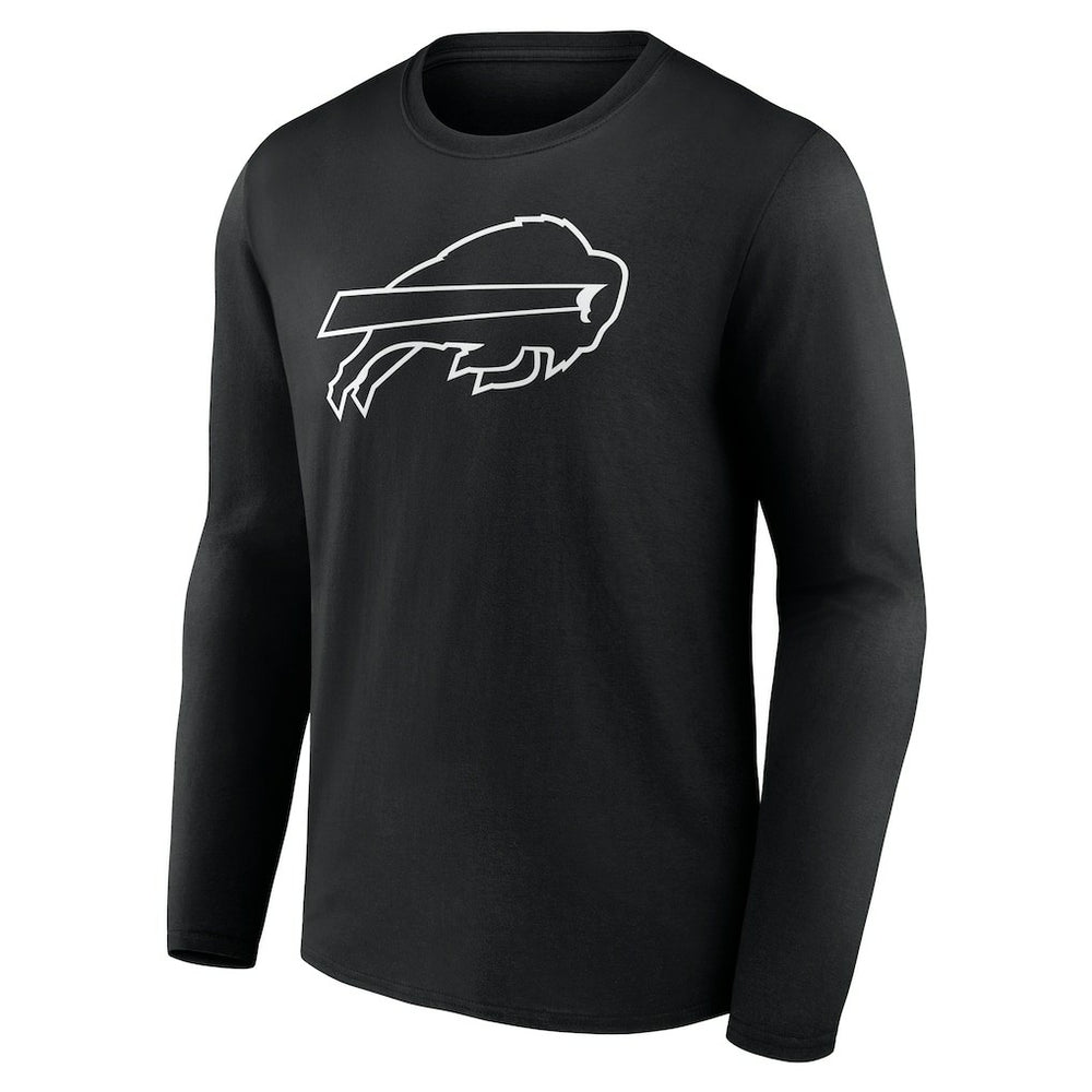 NFL Buffalo Bills Personalized Name & Number Monochrome Long Sleeve T-Shirt