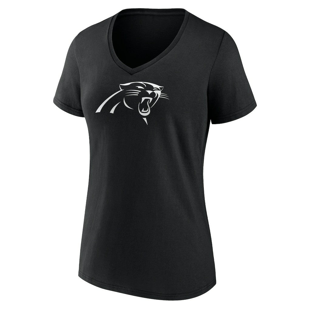 NFL Carolina Panthers Women's Personalized Name & Number Monochrome V-Neck T-Shirt