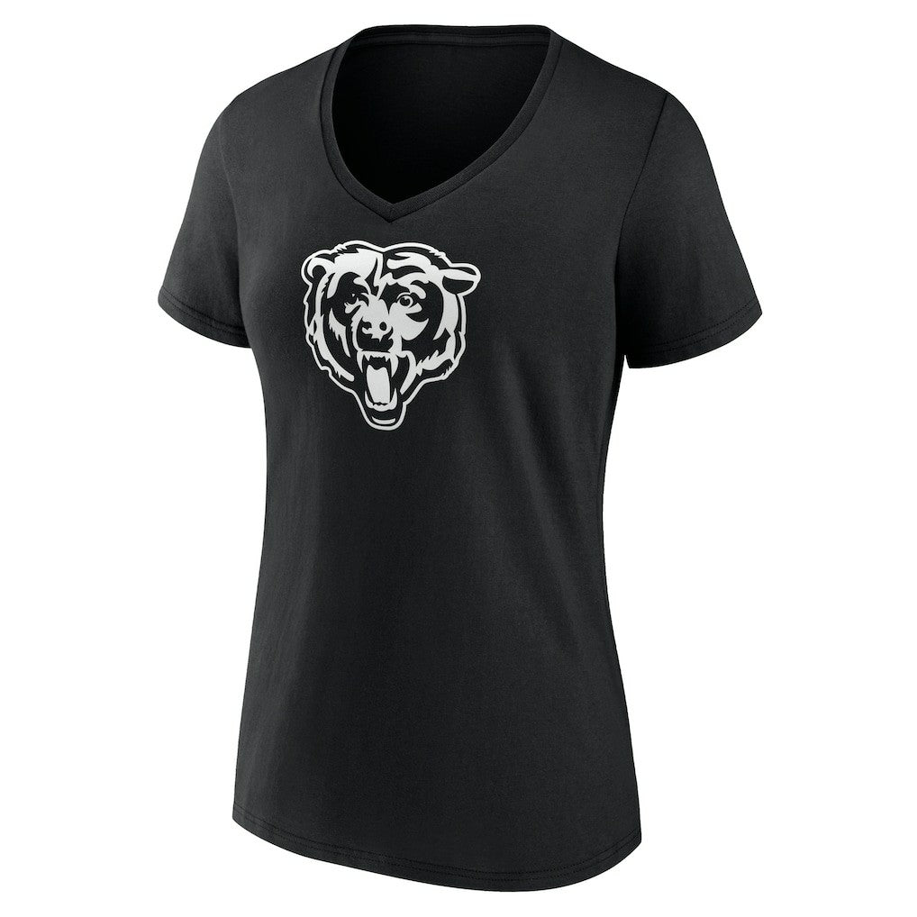 NFL Chicago Bears Women's Personalized Name & Number Monochrome V-Neck T-Shirt