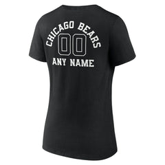 NFL Chicago Bears Women's Personalized Name & Number Monochrome V-Neck T-Shirt