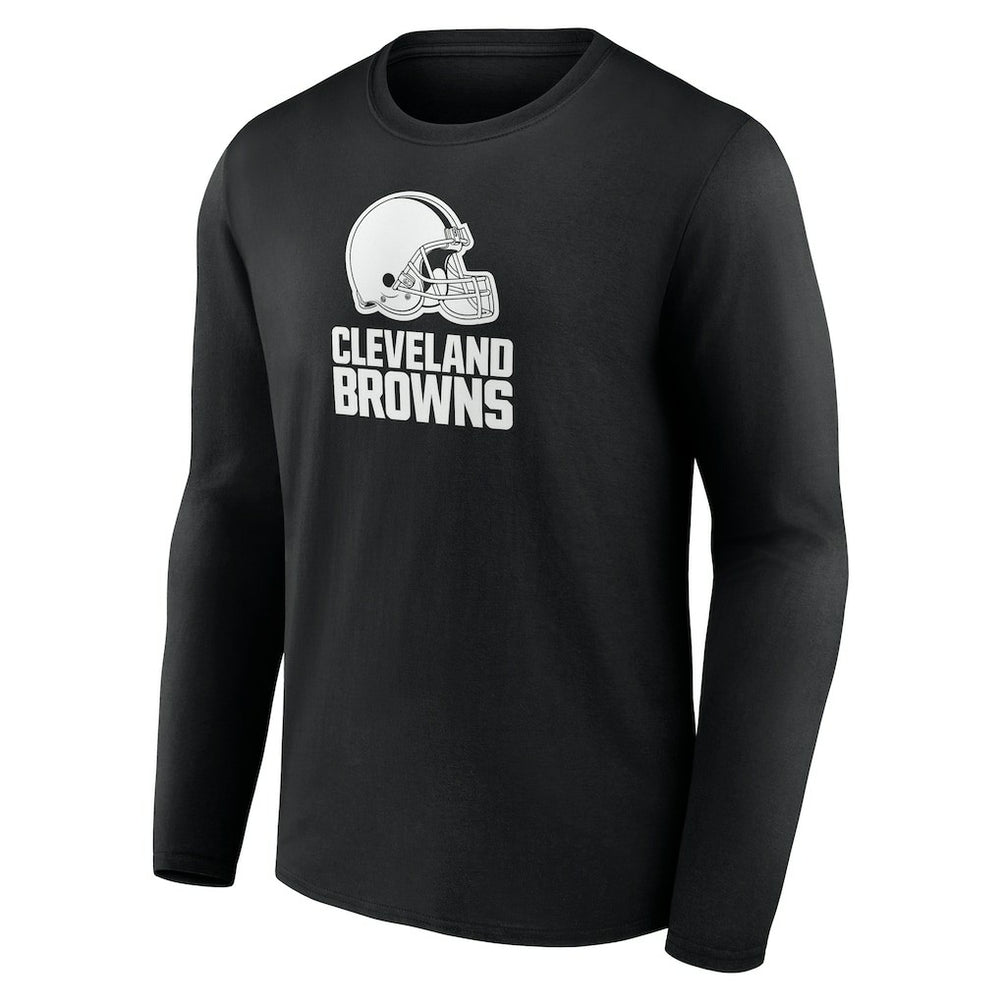 NFL Cleveland Browns Personalized Name & Number Monochrome Long Sleeve T-Shirt