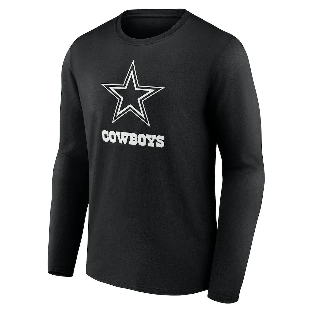NFL Dallas Cowboys Personalized Name & Number Monochrome Long Sleeve T-Shirt