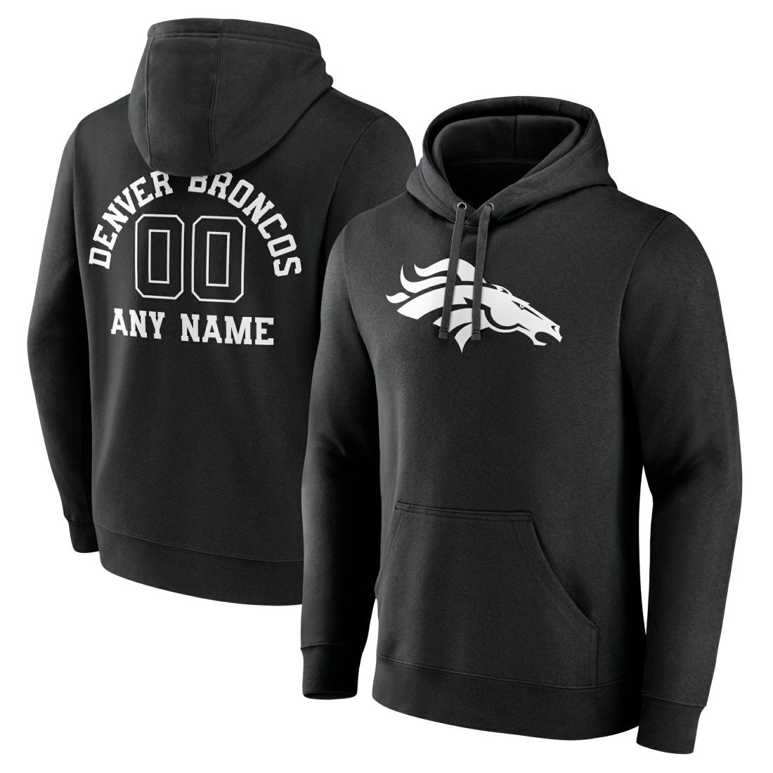 NFL Denver Broncos Personalized Name & Number Pullover Hoodie