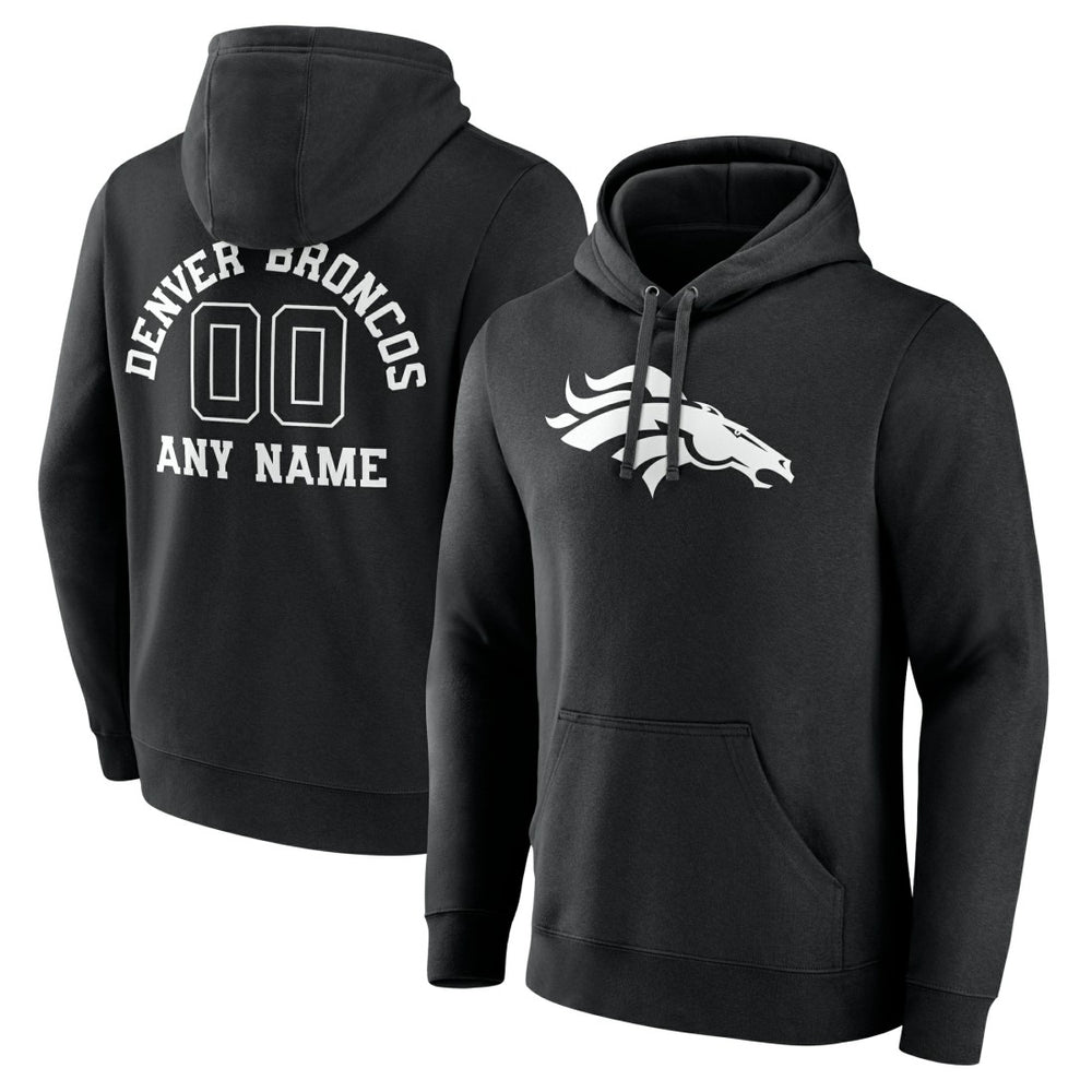NFL Denver Broncos Personalized Name & Number Pullover Hoodie
