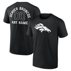 NFL Denver Broncos Personalized Name & Number Monochrome T-Shirt