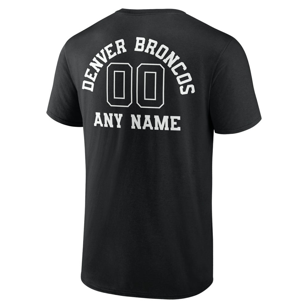 NFL Denver Broncos Personalized Name & Number Monochrome T-Shirt