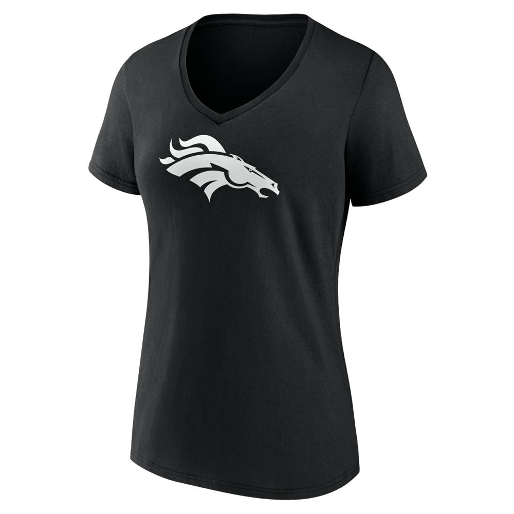 NFL Denver Broncos Women's Personalized Name & Number Monochrome V-Neck T-Shirt