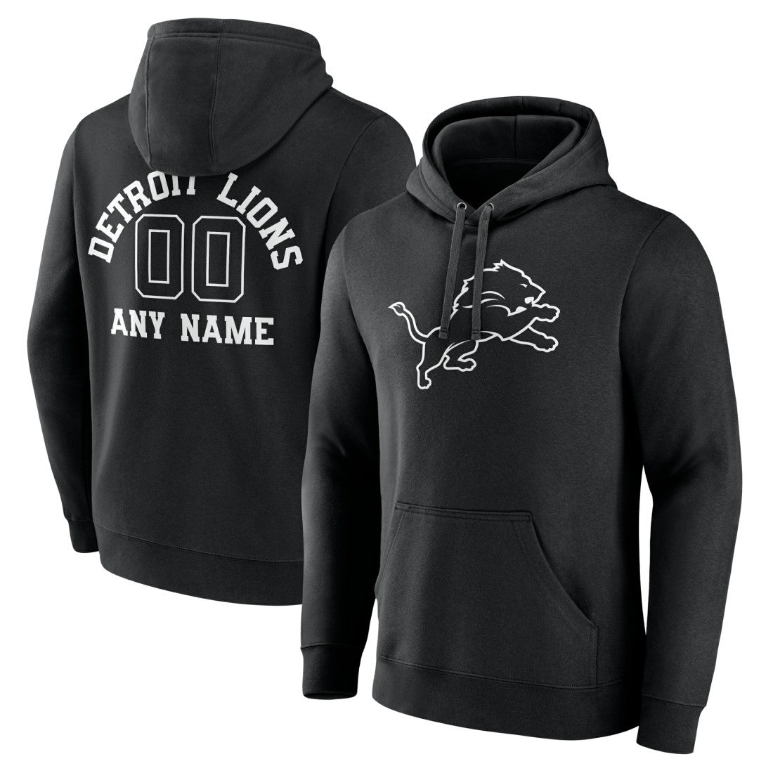 NFL Detroit Lions Personalized Name & Number Pullover Hoodie