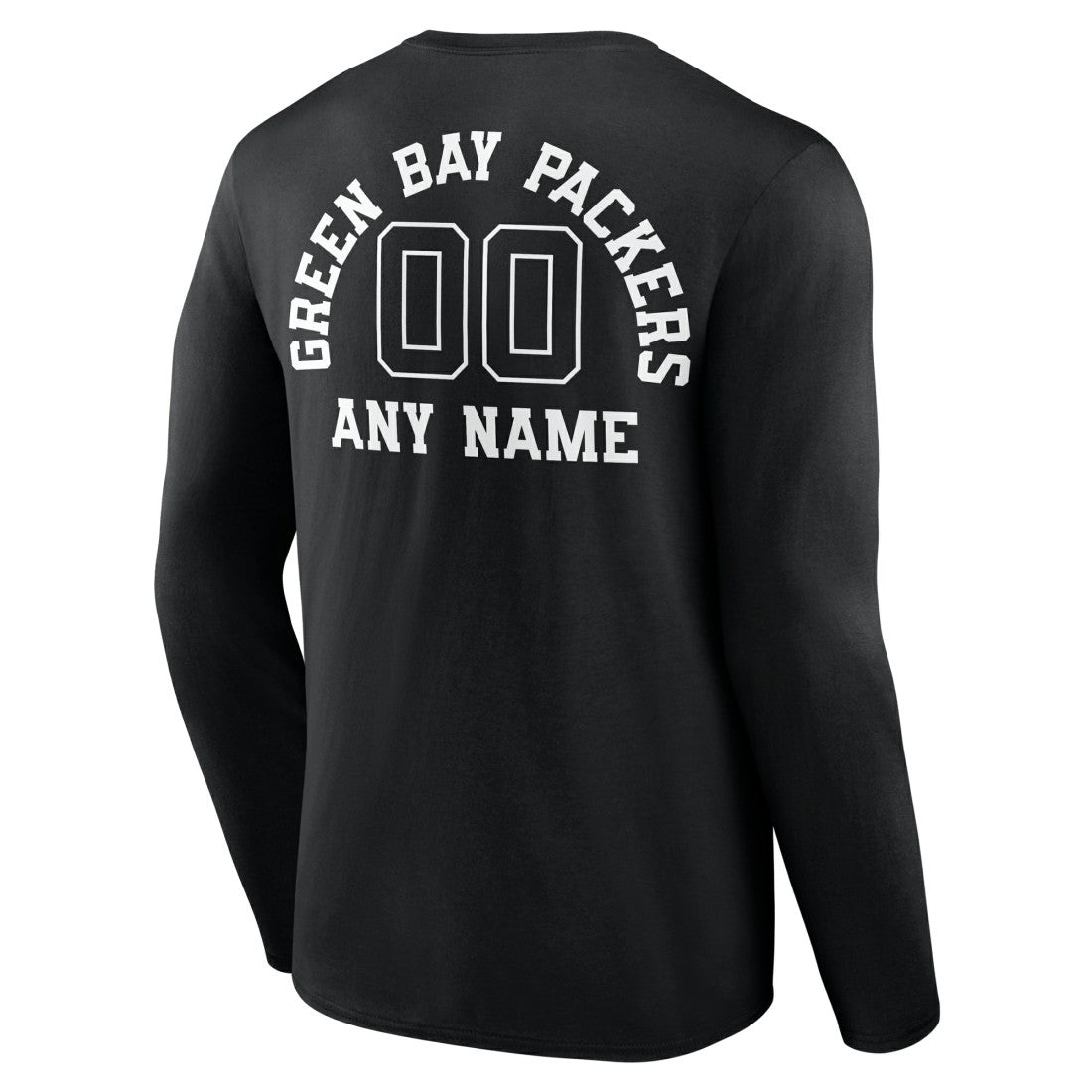 NFL Green Bay Packers Personalized Name & Number Monochrome Long Sleeve T-Shirt