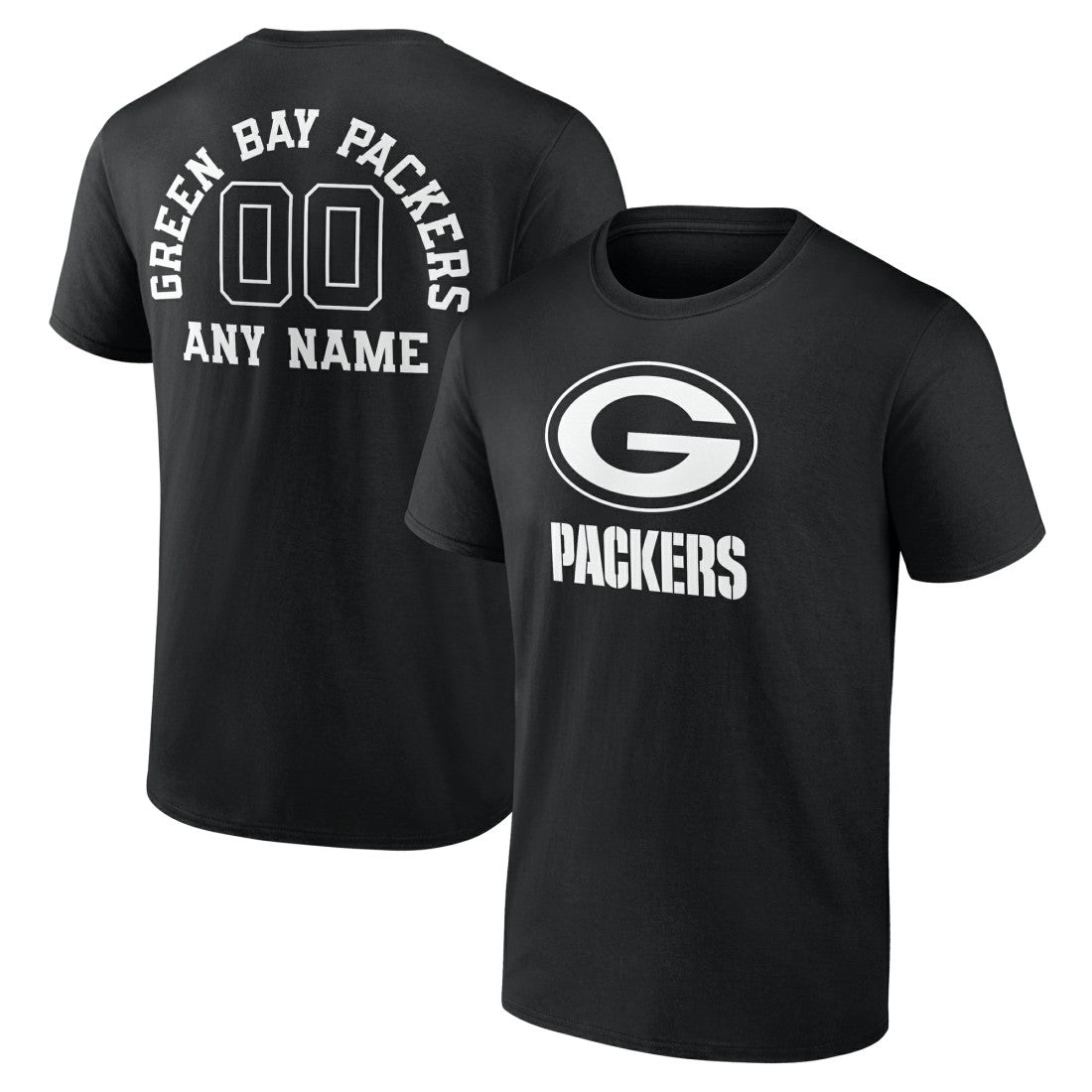 NFL Green Bay Packers Personalized Name & Number Monochrome T-Shirt