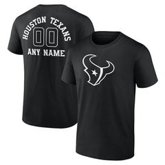 NFL Houston Texans Personalized Name & Number Monochrome T-Shirt