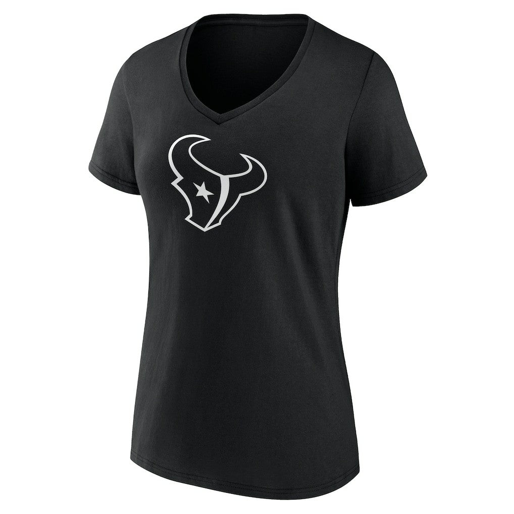 NFL Houston Texans Women's Personalized Name & Number Monochrome V-Neck T-Shirt