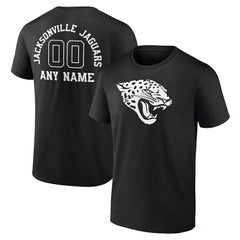 NFL Jacksonville Jaguars Personalized Name & Number Monochrome T-Shirt