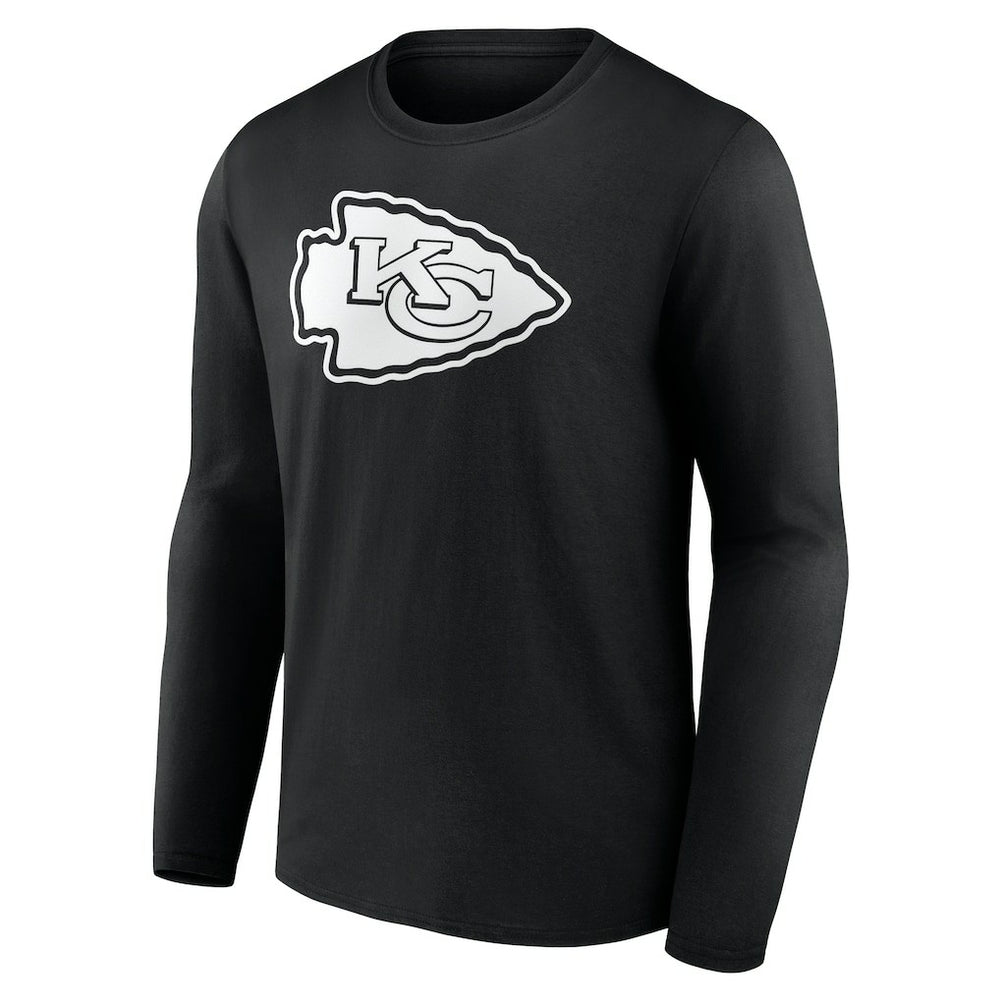 NFL Kansas City Chiefs Personalized Name & Number Monochrome Long Sleeve T-Shirt