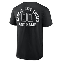 NFL Kansas City Chiefs Personalized Name & Number Monochrome T-Shirt