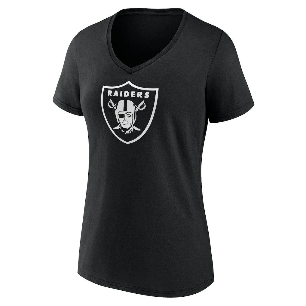 NFL Las Vegas Raiders Women's Personalized Name & Number Monochrome V-Neck T-Shirt