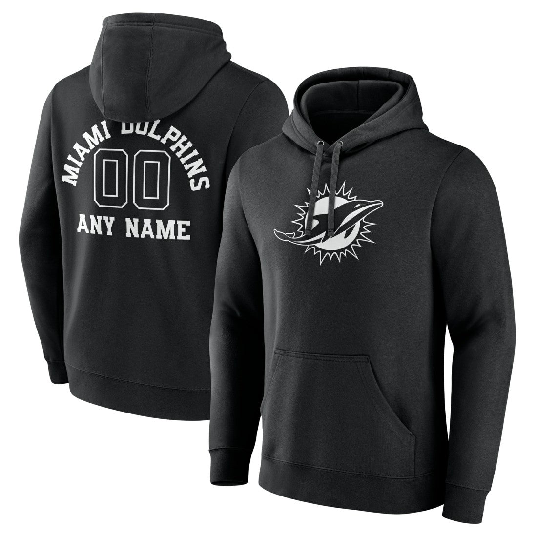 NFL Miami Dolphins Personalized Name & Number Pullover Hoodie