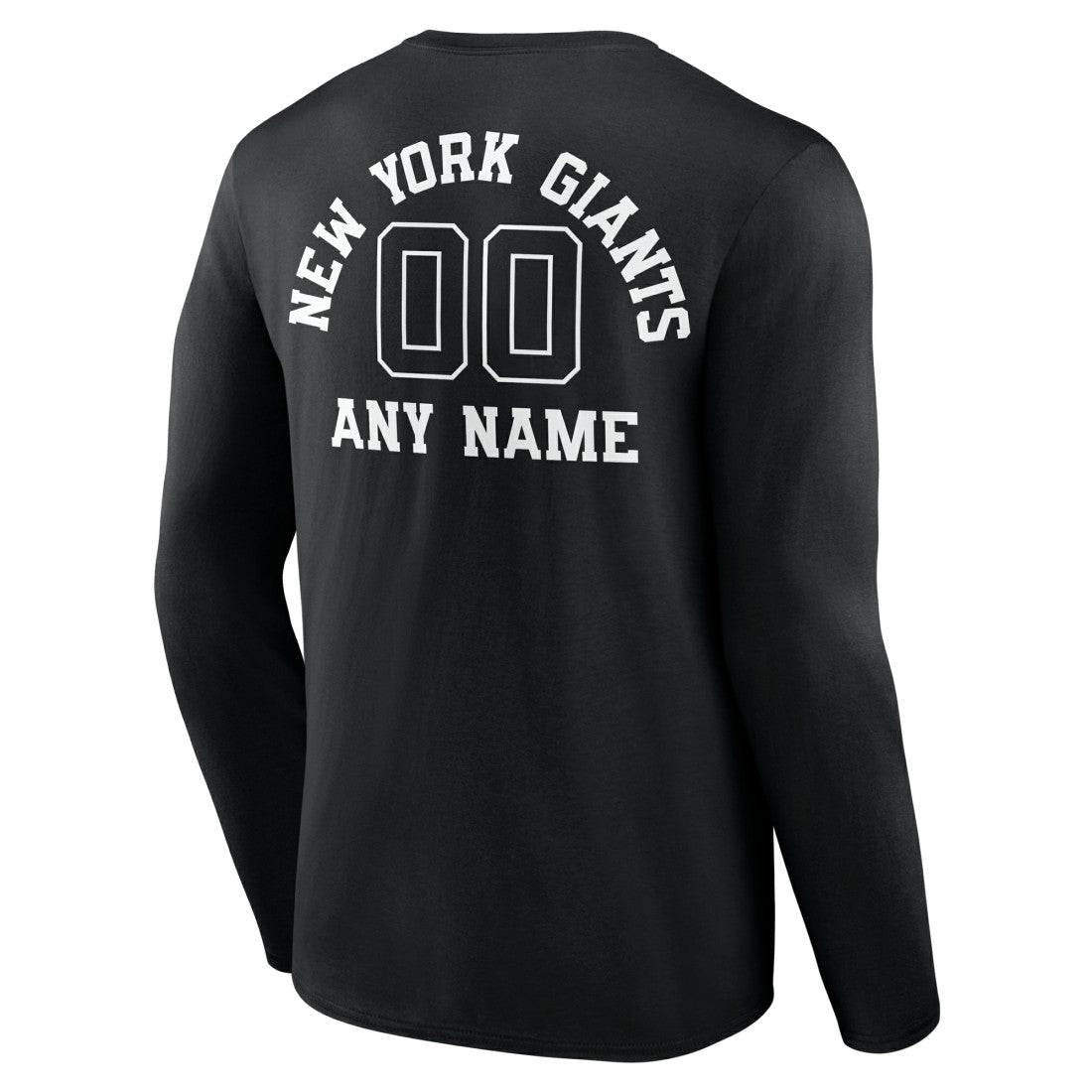 NFL New York Giants Personalized Name & Number Monochrome Long Sleeve T-Shirt