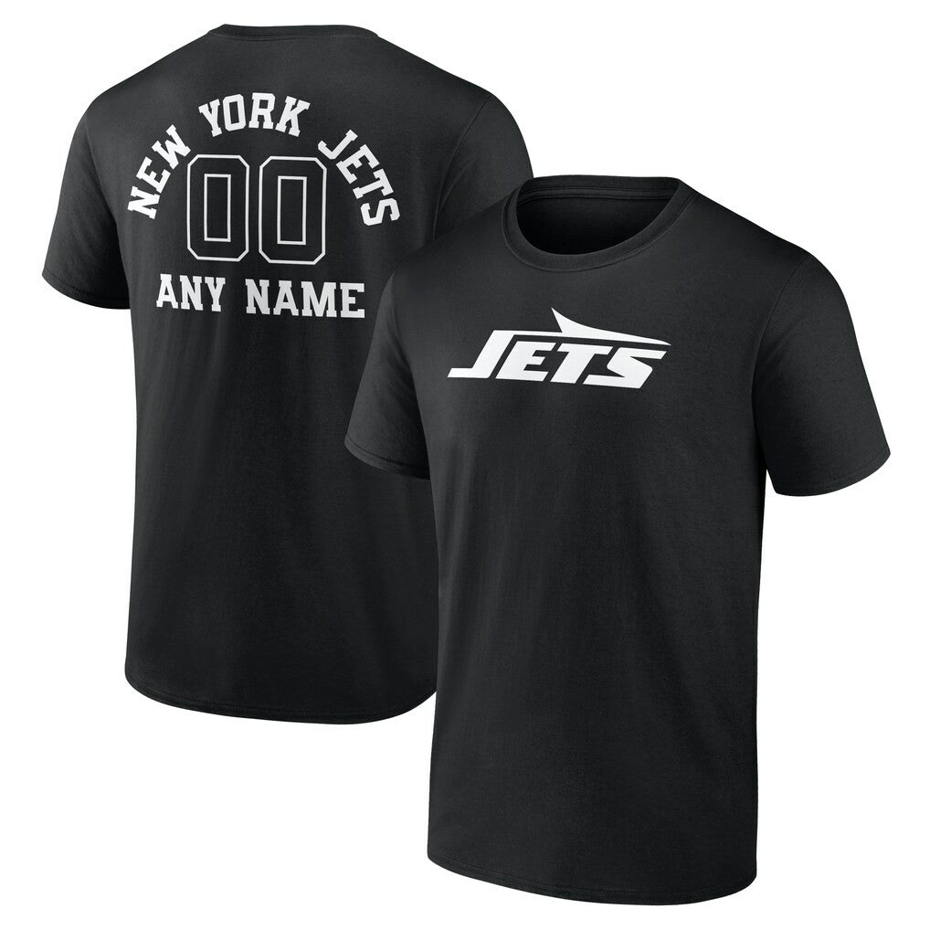 NFL New York Jets Personalized Name & Number Monochrome T-Shirt