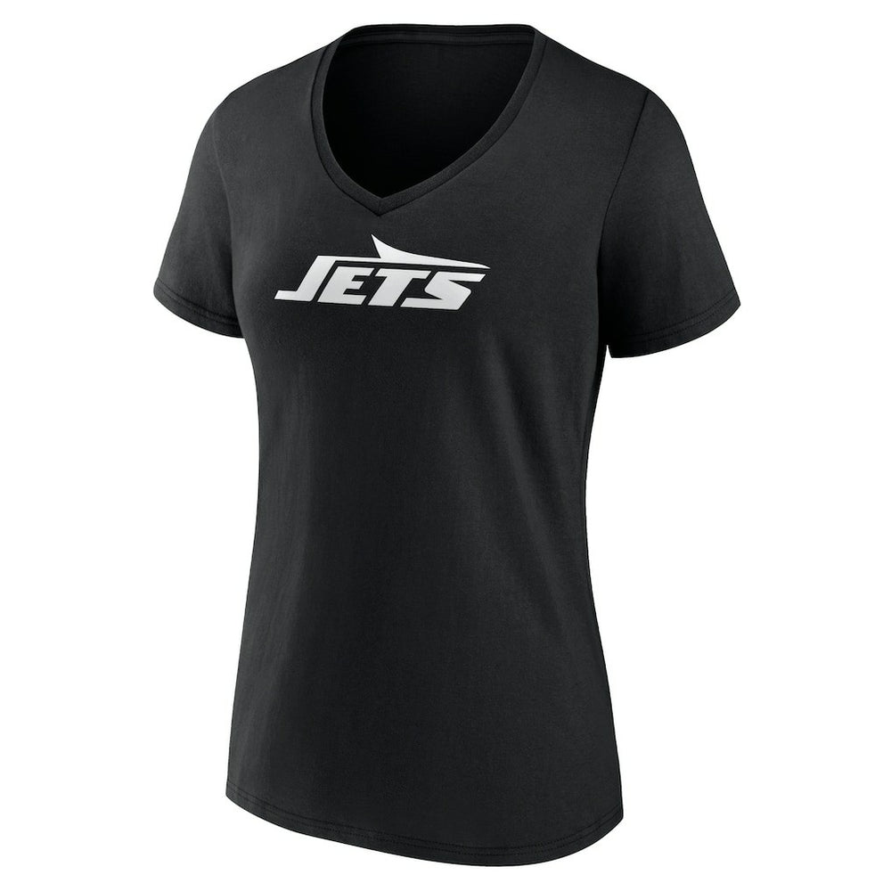 NFL New York Jets Women's Personalized Name & Number Monochrome V-Neck T-Shirt