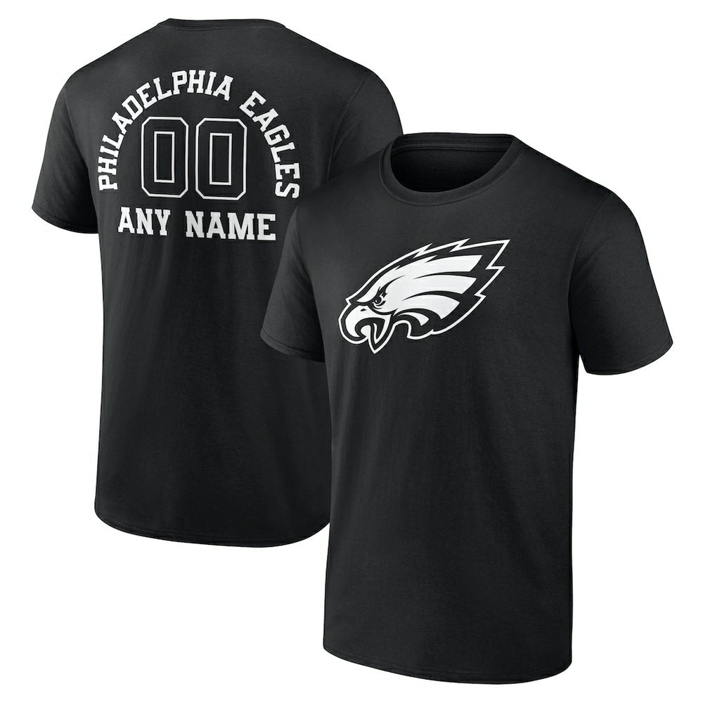 NFL Philadelphia Eagles Personalized Name & Number Monochrome T-Shirt