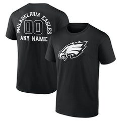 NFL Philadelphia Eagles Personalized Name & Number Monochrome T-Shirt