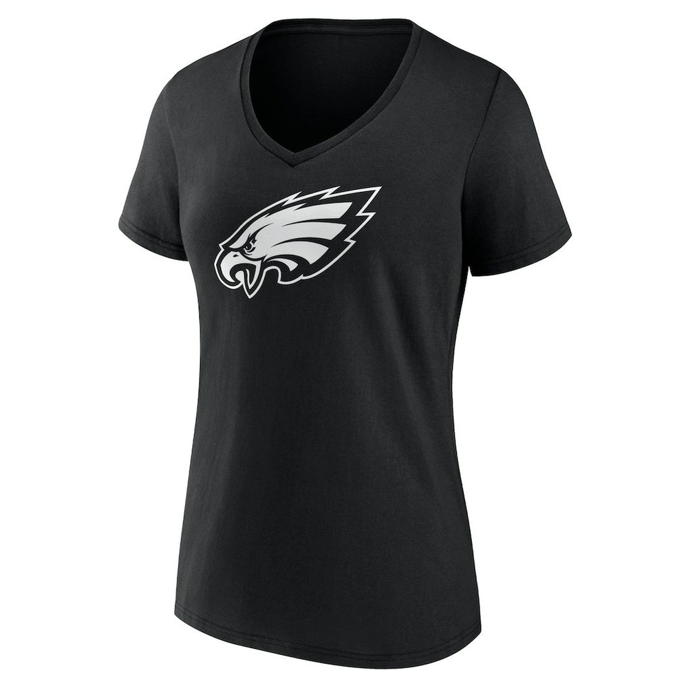 NFL Philadelphia Eagles Women's Personalized Name & Number Monochrome V-Neck T-Shirt