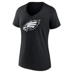 NFL Philadelphia Eagles Women's Personalized Name & Number Monochrome V-Neck T-Shirt