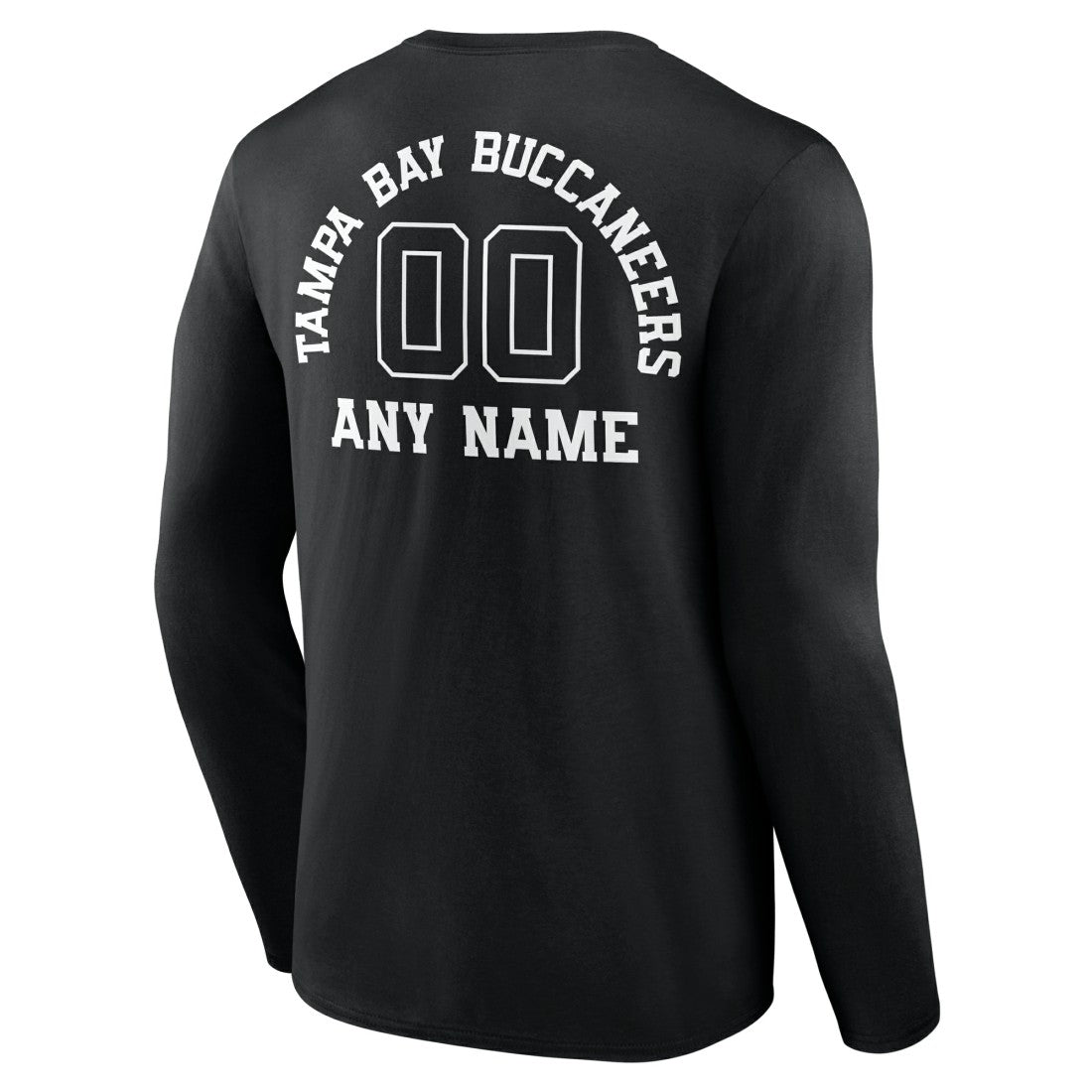 NFL Tampa Bay Buccaneers Personalized Name & Number Monochrome Long Sleeve T-Shirt
