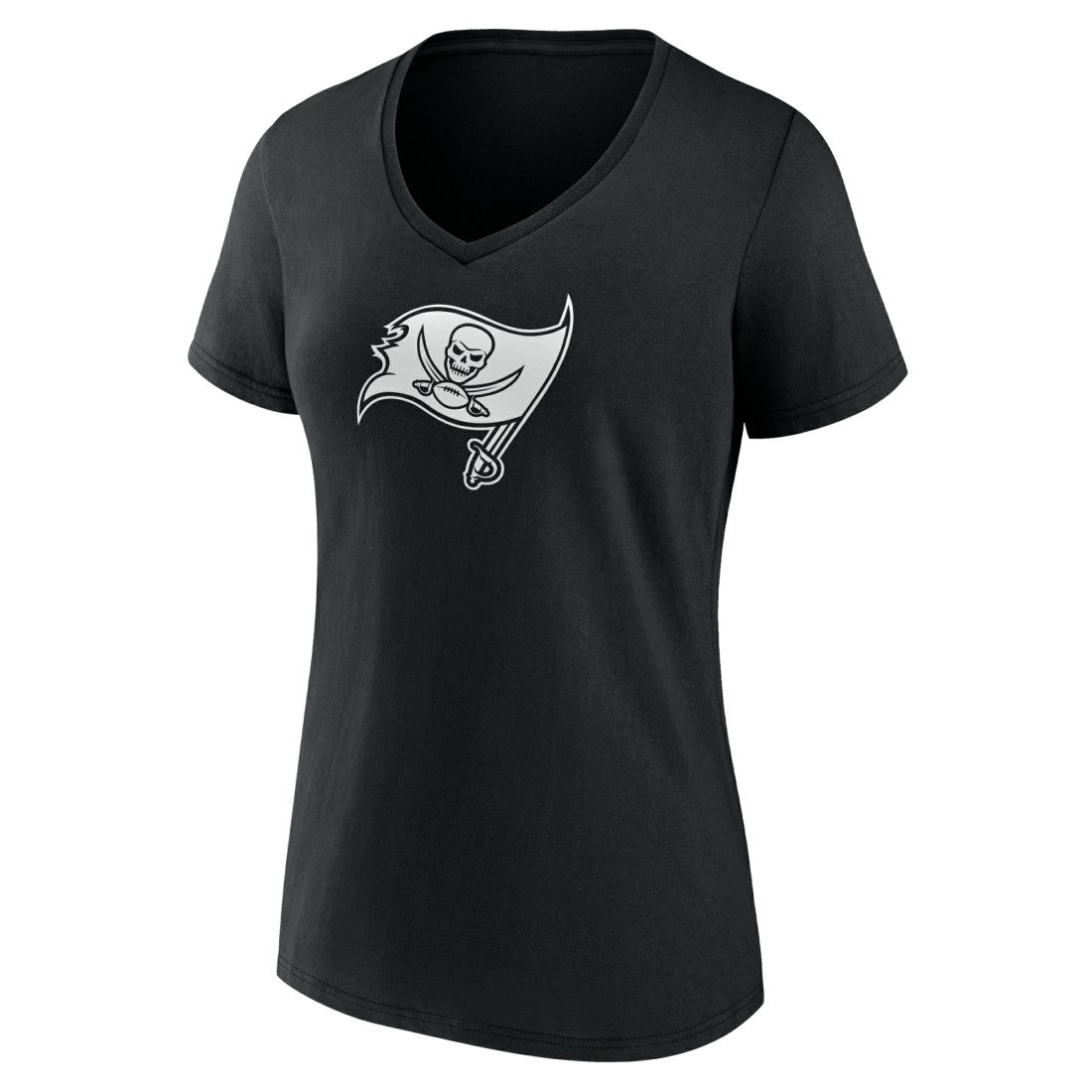 NFL Tampa Bay Buccaneers Women's Personalized Name & Number Monochrome V-Neck T-Shirt