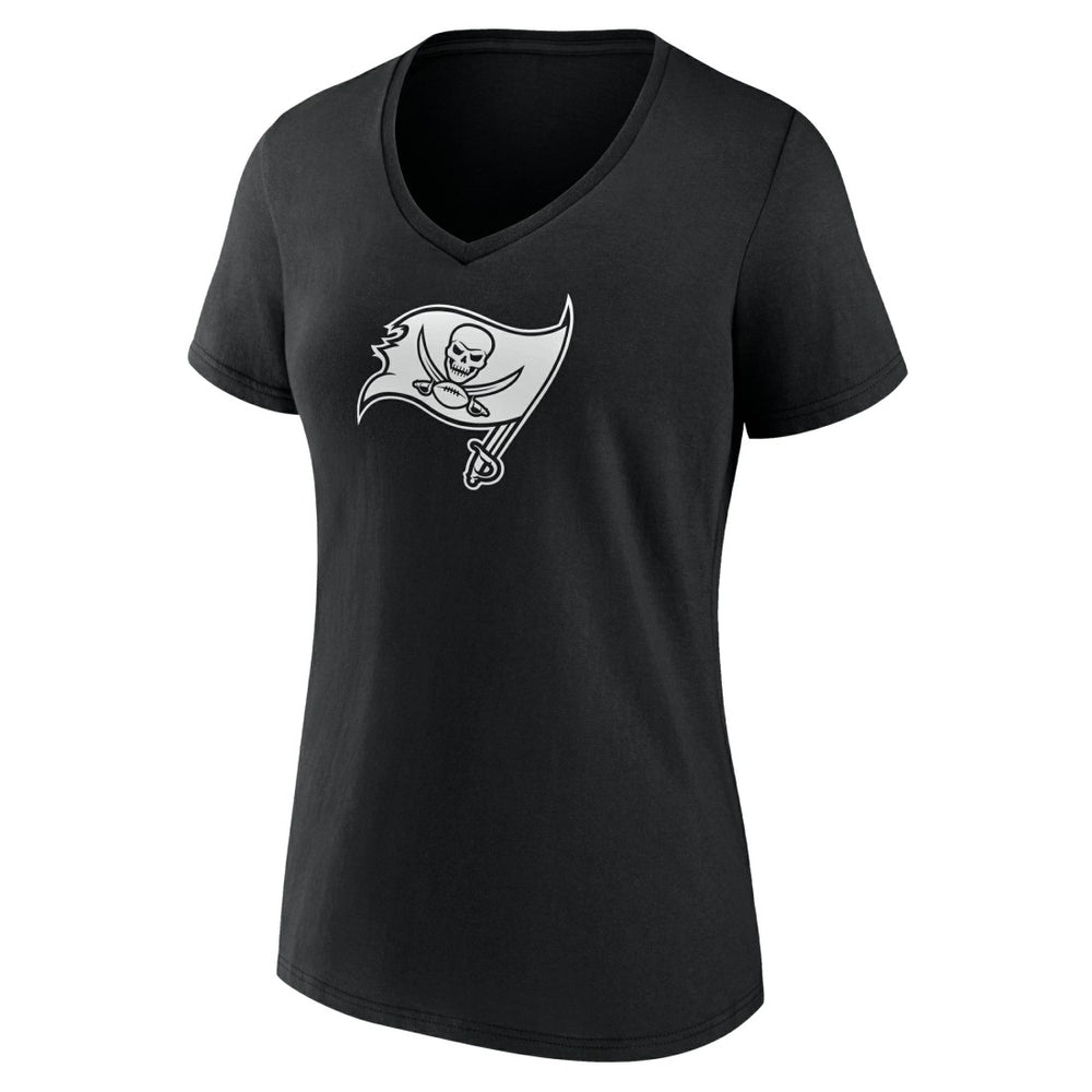 NFL Tampa Bay Buccaneers Women's Personalized Name & Number Monochrome V-Neck T-Shirt