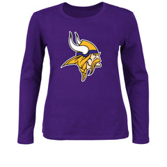 NFL Minnesota Vikings Women's Plus Size Long Sleeve T-Shirt