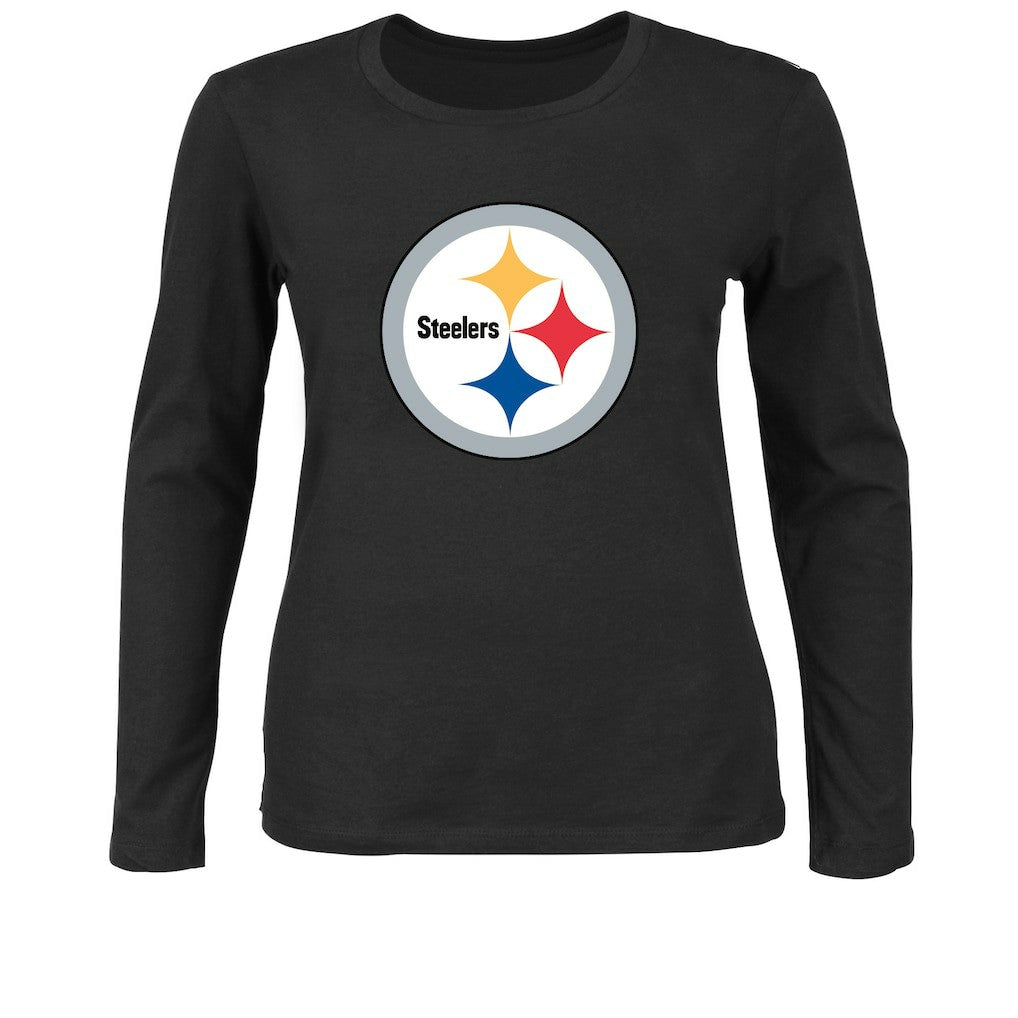 NFL Pittsburgh Steelers Women's Plus Size Long Sleeve T-Shirt