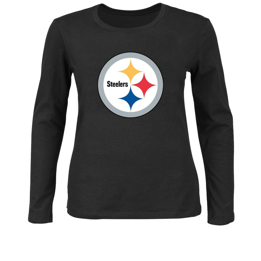 NFL Pittsburgh Steelers Women's Plus Size Long Sleeve T-Shirt