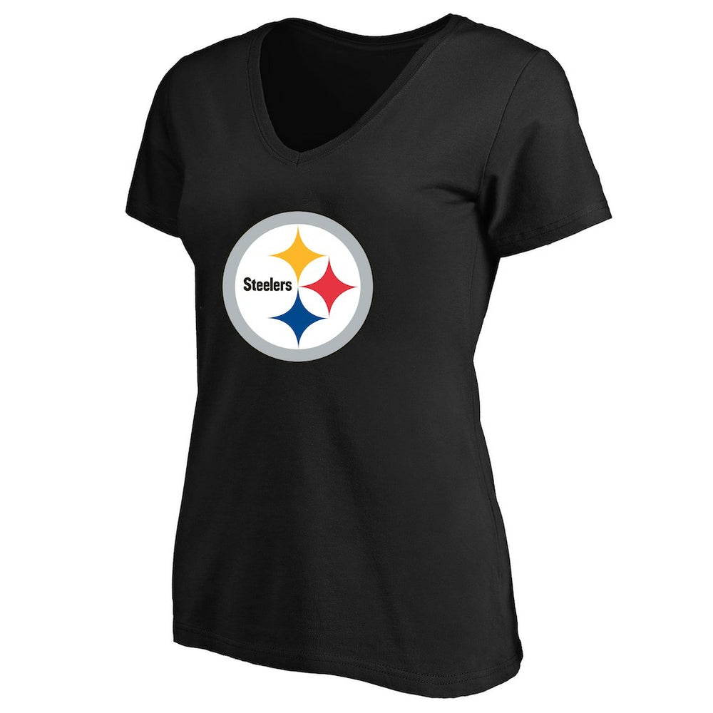 NFL Pittsburgh Steelers Women's Plus Size V-Neck T-Shirt